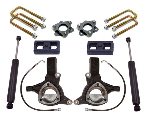 MaxTrac 07-16 GM C1500 2WD w/Cast Steel Susp. 6in/3in Spindle Lift Kit w/MaxTrac Shocks