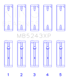 King Engine Bearings Nissan SR20DE/DET (2.0L) Performance Main Bearing Set - Size STD