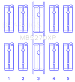 King Engine Bearings 03-05 Dodge Neon SRT4 2.4L Performance Main Bearing Set - Size STD