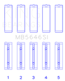 King Engine Bearings Toyota 1AZFE/2AZFE Main Bearing Set