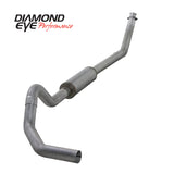 Diamond Eye KIT 4in TB MFLR RPLCMENT PIPE SGL AL: 94-02 DODGE CUMMINS 5.9L