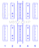 King Subaru WRX/STi EJ20 EJ22 EJ25 Flange #3 Position Performance Main Bearing Set - Size STDX