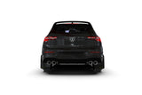 Rally Armor 22-25 VW MK8 Golf GTI/R Black UR Mud Flap w/White Logo