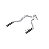 MBRP 24-25 Ford Ranger Raptor 3.0L 3in Dual Rear Turn-Down Axle Back Exhaust - Armor BLK Tips
