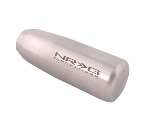 NRG Universal Short Shifter Knob - 3.5in. Length / Heavy Weight .85Lbs. - Silver