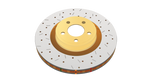 DBA 93-98 Toyota Supra (Non-Turbo Model 2JZGE) Rear Cross Drilled/Slotted 4000 XS Series Rotor