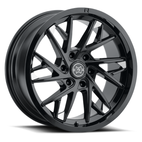 Method Raised MR801 20x10 / 8x180 BP / -18mm Offset / 124.1mm Bore - Gloss Black Milled Wheel