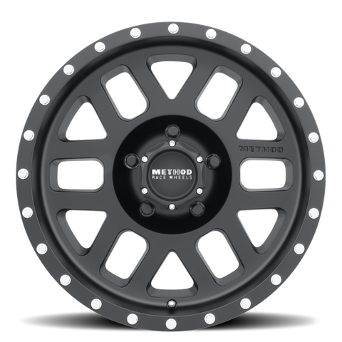 Method MR306 Mesh 18x9 +18mm Offset 5x150 116.5mm CB Matte Black Wheel