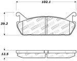 StopTech Performance 90-93 Mazda Miata Rear Brake Pads D525