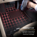 3D MAXpider 19-21 Volvo S60 / V60 / 20-21 V60 Cross Country Kagu 1st Row Floormats - Black