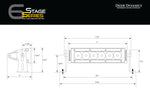 Diode Dynamics 6 In LED Light Bar Single Row Straight SS6 - Amber Driving Light Bar (Pair)