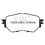 EBC 14+ Mazda 3 2.0 (Mexico Build) Redstuff Front Brake Pads