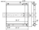 Koyo 04-13 Nissan Titan/Armade/QX56 5.6L V8 (Req. Trans Cooler) Radiator