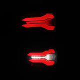 AlphaRex 24-25 Ford F-150 LUXX LED Taillights Blk-Red Activ Light/Seq Signal - Smoked Lens