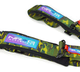 NRG SFI 16.1 5Pt 3 Inch Seat Belt Harness with Pads / Cam Lock - Neon Green