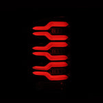 AlphaRex 14-18 GMC Sierra 1500/2500HD/3500HD LUXX-Series LED Tail Lights Alpha-Blk Actv Lgt Seq. Sig