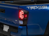 Raxiom 16-23 Toyota Tacoma XW Series Sequential LED Tail Lights- Black Housing- Clear Lens