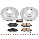 Power Stop 06-11 Honda Civic Front Z17 Evolution Geomet Coated Brake Kit