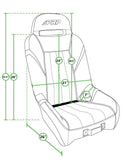 PRP GT/S.E. Suspension Seats Kit for Can-Am Maverick X3 (Pair) - Black & Gray
