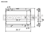 Koyo 95-02 Nissan Silvia S14/S15 2.0L Turbo Radiator