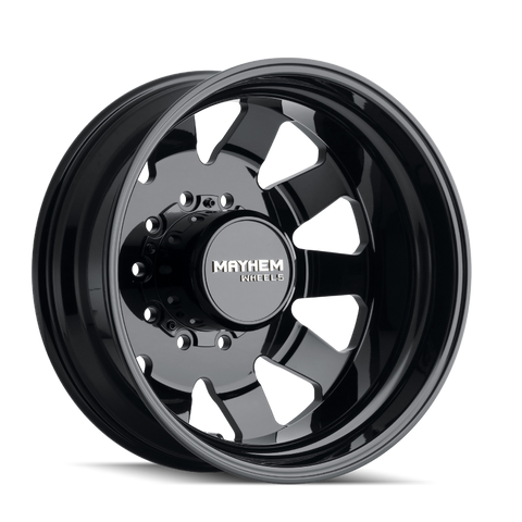 Mayhem 8181 Challenger Dually 22x8.25 / 10x225 BP / 169mm Offset / 170.1mm Hub Full Black Wheel