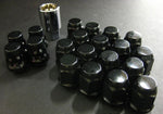 Project Kics 16 LUGS + 4 LOCKS Black Bullock And Nut Set - 12X1.25