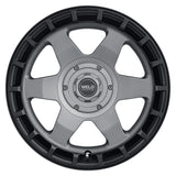 Weld Off-Road Ridge 17x9 - 5x114.3 / 5x127 BP - ET-12 - 78.1mm CB Satin Gunmetal Wheel (Black Ring)