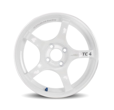Advan TC4 18x9.5 +38 5x120 Racing White Wheel
