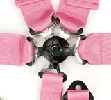 NRG 5PT 3in. Seat Belt Harness / Cam Lock - Pink