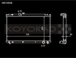 Koyo 96-00 Toyota Chaser JZX100 2.5L Inline 6 Turbo w/ Manual Trans Radiator