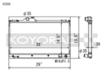 Koyo 01-05 Lexus IS300 (MT) Radiator