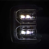AlphaRex 23-26 Ford F-250 SD NOVA LED Proj Headlights Alpha Blk w/Activ Light/Seq Signal/Switchback