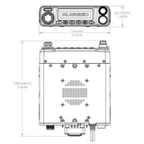 Rugged Radios Rambler G4 GMRS Band Mobile Radio with Stealth Antenna