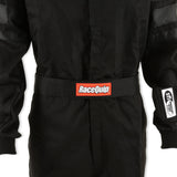 RaceQuip Black SFI-1 1-L Suit - Large