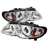 Spyder BMW E46 3-Series 02-05 4DR Projector Headlights 1PC LED Halo Chrm PRO-YD-BMWE4602-4D-AM-C