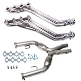 BBK 05-10 Ford Mustang GT 1 5/8 Long Tube Headers w/High Flow Catted X-Pipe (Silver Ceramic)