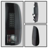 Spyder Ford F150 side 97-03/F250 Super Duty 99-07 LED Tail Lights Blk Smke ALT-YD-FF15097-LED-BSM