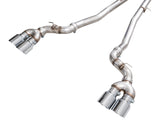 AWE Tuning BMW G90/G99 M5 Track Edition Cat-Back Exhaust - Chrome Silver Tips
