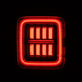 AlphaRex 18-23 Jeep Wrangler JL NOVA Prismatic LED Taillights Black-Red