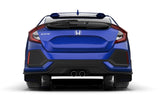 Rally Armor 17-21 Honda Civic EX/EX-L/LX (Hatchback) Black UR Mud Flap Blue Logo