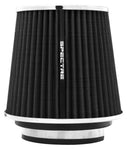 Spectre Adjustable Conical Air Filter 5-1/2in. Tall (Fits 3in. / 3-1/2in. / 4in. Tubes) - Black