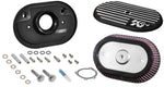 K&N Street Metal Intake System for 02-06 Harley Davidson Road King F/I 88cl Side Draft Dyna/Softail