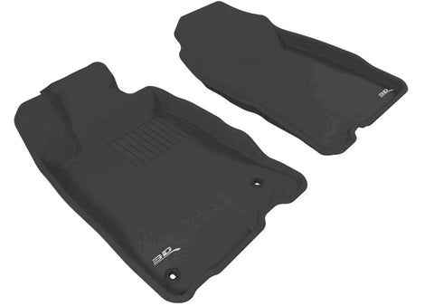 3D MAXpider 2011-2016 Honda CR-Z Kagu 1st Row Floormat - Black