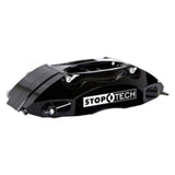 StopTech 08-09 Evo X Rear BBK w/ Black ST-40 Calipers Slotted 355x32mm Rotors Pads and SS Lines