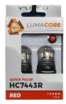 Putco LumaCore 7443 Red - Pair (x3 Strobe w/ Bright Stop)