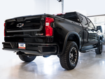 AWE Tuning 22-23 GMC Sierra 1500 AT4X 6.2L 0FG Catback Split Dual (Flat Bumper) - Bashguard(No Tips)