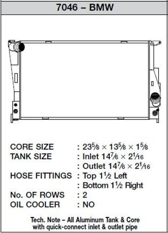 CSF 2011+ BMW 1 Series M / 07-11 BMW 335i / 2009+ BMW Z4 sDrive30i/Z4 sDrive35i (A/T Only) Radiator
