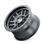 Dirty Life 9309 Canyon Pro 17x9/5x127 BP/-12mm Offset/71.5mm Hub Matte Black Wheel - Beadlock