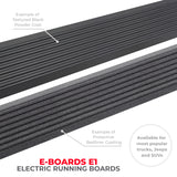 Go Rhino 19-23 Chev Silverado 1500 & 20-23 25/3500HD DC 4dr E-BOARD E1 Running Board Kit - Tex. Blk