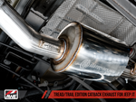 AWE Tuning 20-21 Jeep Gladiator JT 3.6L Tread Edition Cat-Back Single Side Exhaust - Diamond Blk Ti